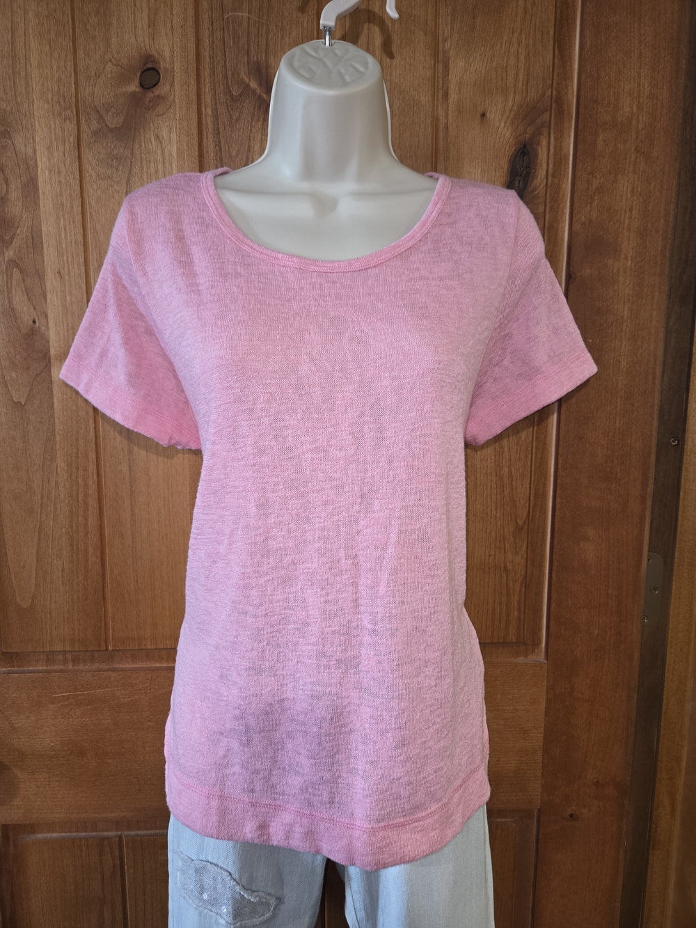 Nally‎ & Millie Pink Scoop Neck Short-Sleeve Top